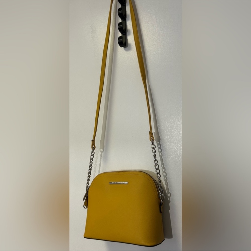 NEW! Steve Madden Mustard Yellow Dome Crossbody Bag